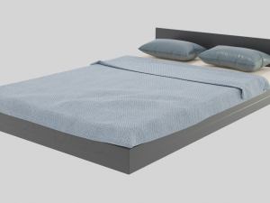 modern bed 3D 模型