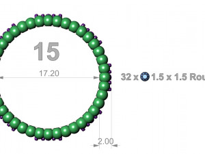 lumpy flowers ring 3D-printmodel