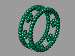 lumpy flowers ring 3D-printmodel