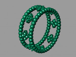 lumpy flowers ring 3D Print Model