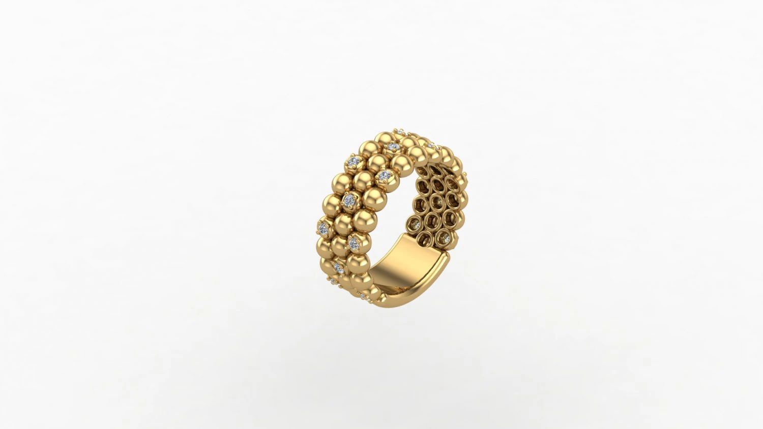 klonterige ring 3D printmodel .c4d .max .obj .3ds .fbx .stl .blend 
