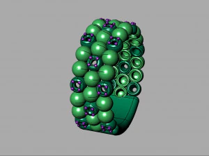 klonterige ring 3D printmodel