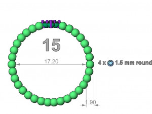 minimal lumpy flower ring 3D प्रिंट मॉडल