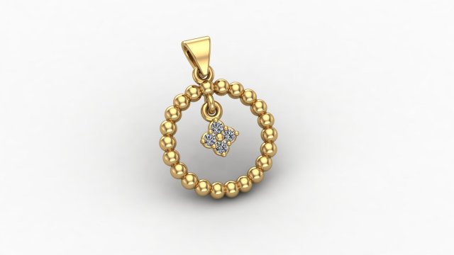 lumpy flowers pendant ii 3D Print Model .c4d .max .obj .3ds .fbx .stl .blend 