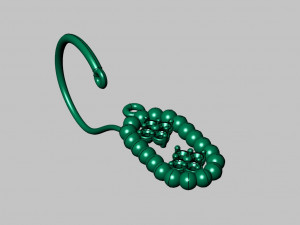 lumpy flowers earring Model do druku 3D