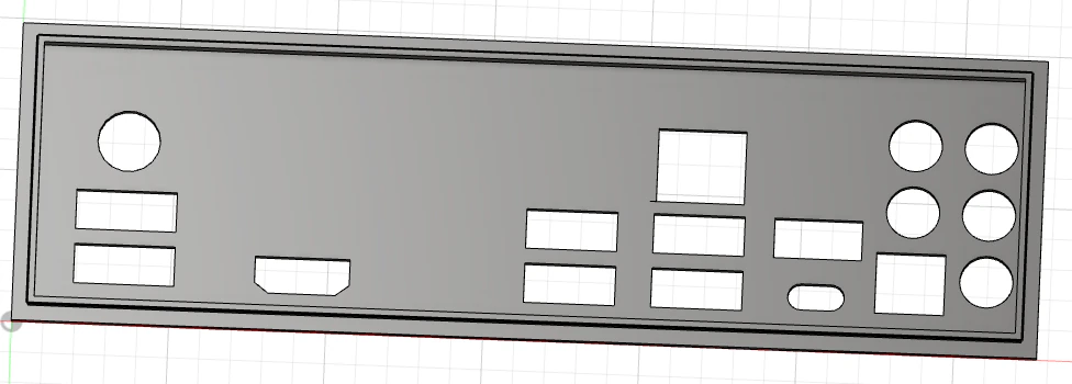 z170 extreme 3 motherboard back plate 3D Print Model .c4d .max .obj .3ds .fbx .stl .blend 