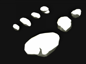 stylized forest rocks Modelo 3D