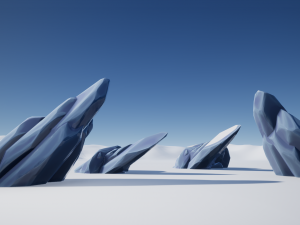 stylized ice formations Modèle 3D