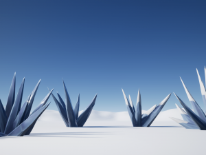 stylized ice formations Modèle 3D