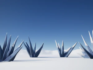 stylized ice formations 3D Model