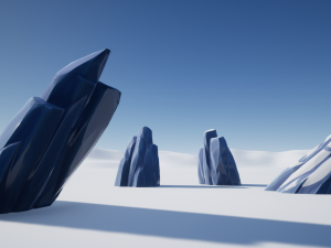 stylized ice formations Modèle 3D