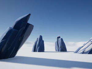 stylized ice formations 3D Model