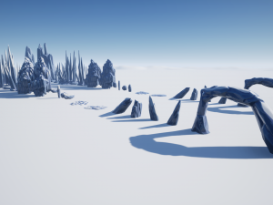 stylized ice formations Modèle 3D