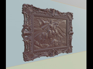 bas relief of saint george in ossetian folklore 3D 모델