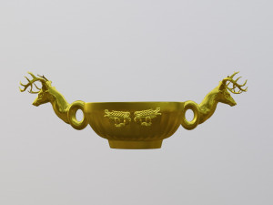 scythian gold bowl 3D 모델