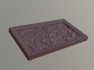 bas relief nart feast Model 3D