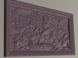 bas relief nart feast Model 3D