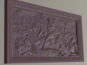 bas relief nart feast 3D Model