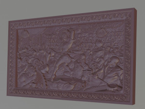 bas relief nart feast Model 3D