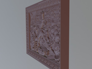 bas relief nart feast Model 3D