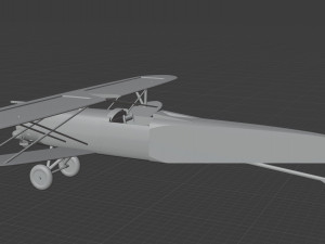 biplan Modelo 3D