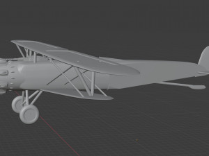 biplan Modelo 3D