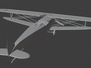 biplan Modelo 3D