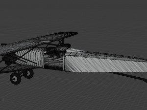 biplan Modelo 3D