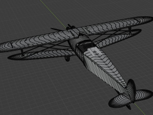 biplan Modelo 3D
