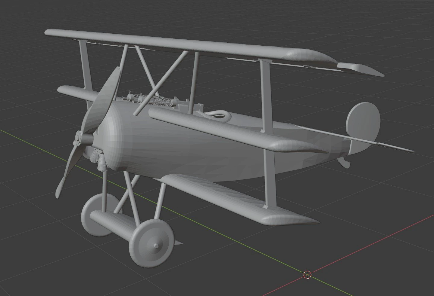 fokker 3D Model .c4d .max .obj .3ds .fbx .stl .blend 
