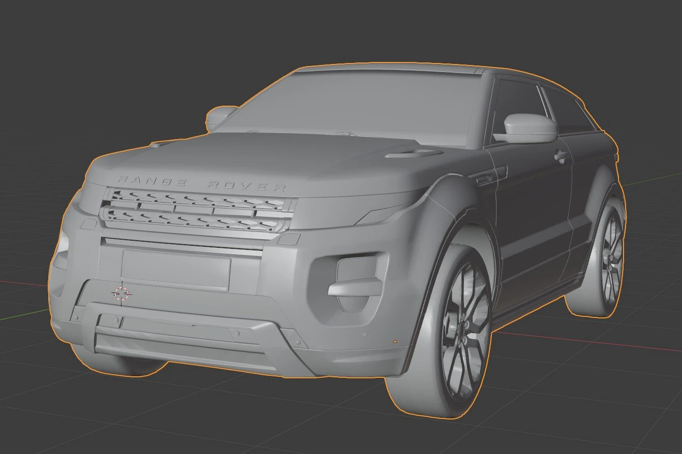 Range Rover Evoque 3D Modell .c4d .max .obj .3ds .fbx .stl .blend 