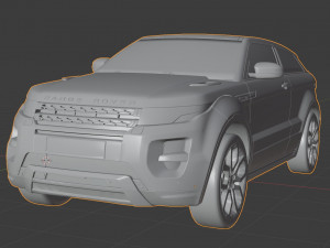 range rover evoque 3D 모델