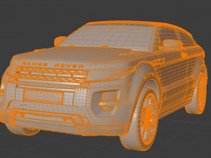 range rover evoque Modèle 3D