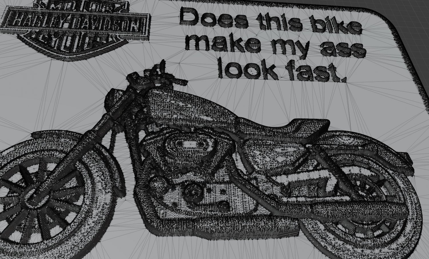 Harley Davidson Bike Label Free 3d Model In Classic Cars 3dexport
