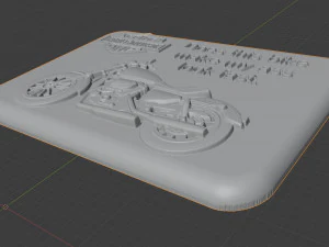 ハーレーダビッドソンバイクラベル 3Dモデル