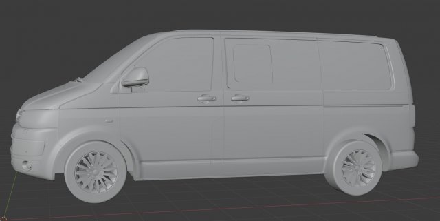 vw multivan 3D Model .c4d .max .obj .3ds .fbx .stl .blend 