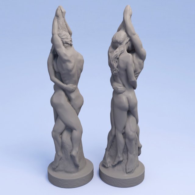 lovers candle Modelo de Impressão 3D .c4d .max .obj .3ds .fbx .stl .blend 