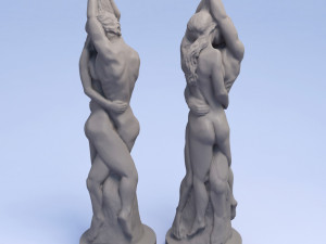 lovers candle 3D-printmodel