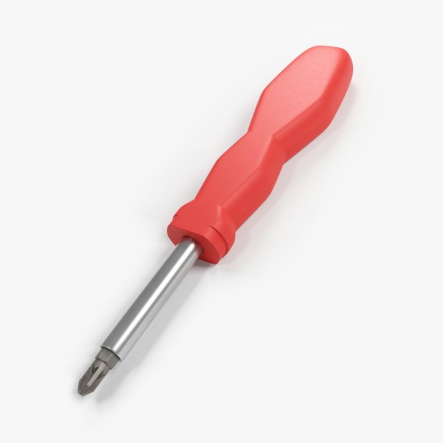screwdriver 3D Model .c4d .max .obj .3ds .fbx .stl .blend 