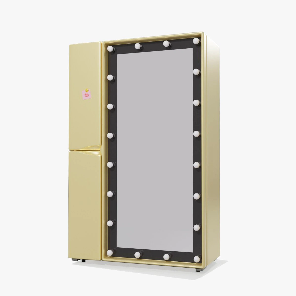 make-up mirror refrigerator 3D Model .c4d .max .obj .3ds .fbx .stl .blend