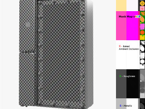 make-up mirror refrigerator 3D 모델
