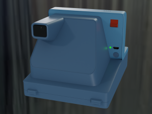 polaroid one step 2 blue Model 3D