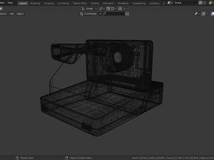 polaroid one step 2 blue Model 3D