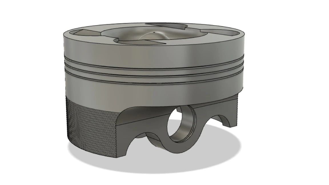 Piston head 3D Model .c4d .max .obj .3ds .fbx .stl .blend