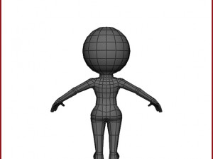 sphere girl base mesh 3D 模型