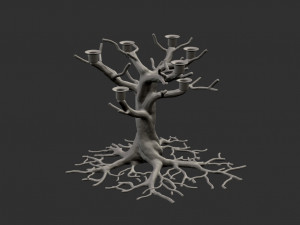 tree-candelabrum Modello di stampa 3D