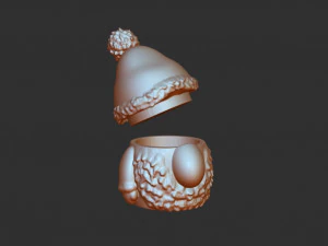 cont&ecirc;iner gnome Modelo de Impressão 3D