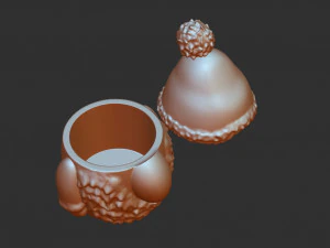 cont&ecirc;iner gnome Modelo de Impressão 3D