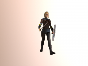viking girl 3D Model