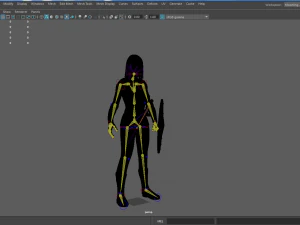 viking girl 3D Model